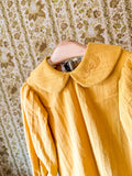 Toddler Gold Peter Pan Neck Dress