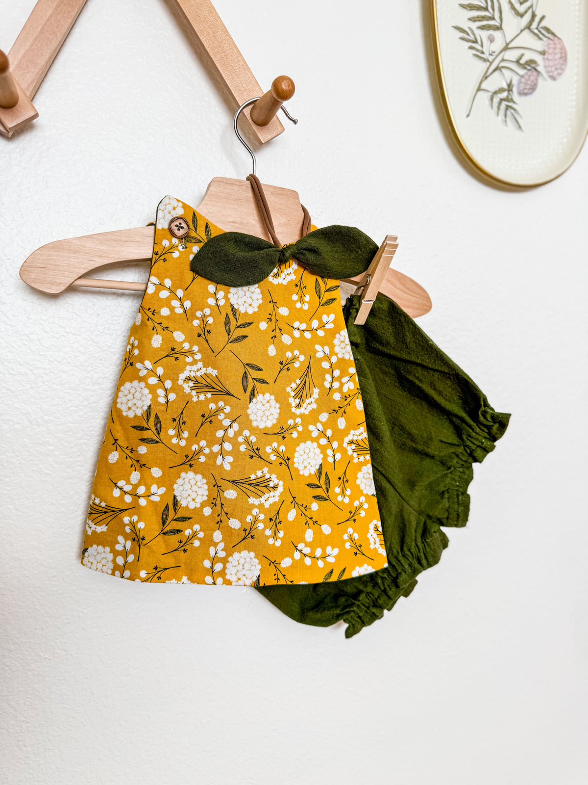 Cross Top and Bloomer Sets: Wild Flower or Yellow Floral