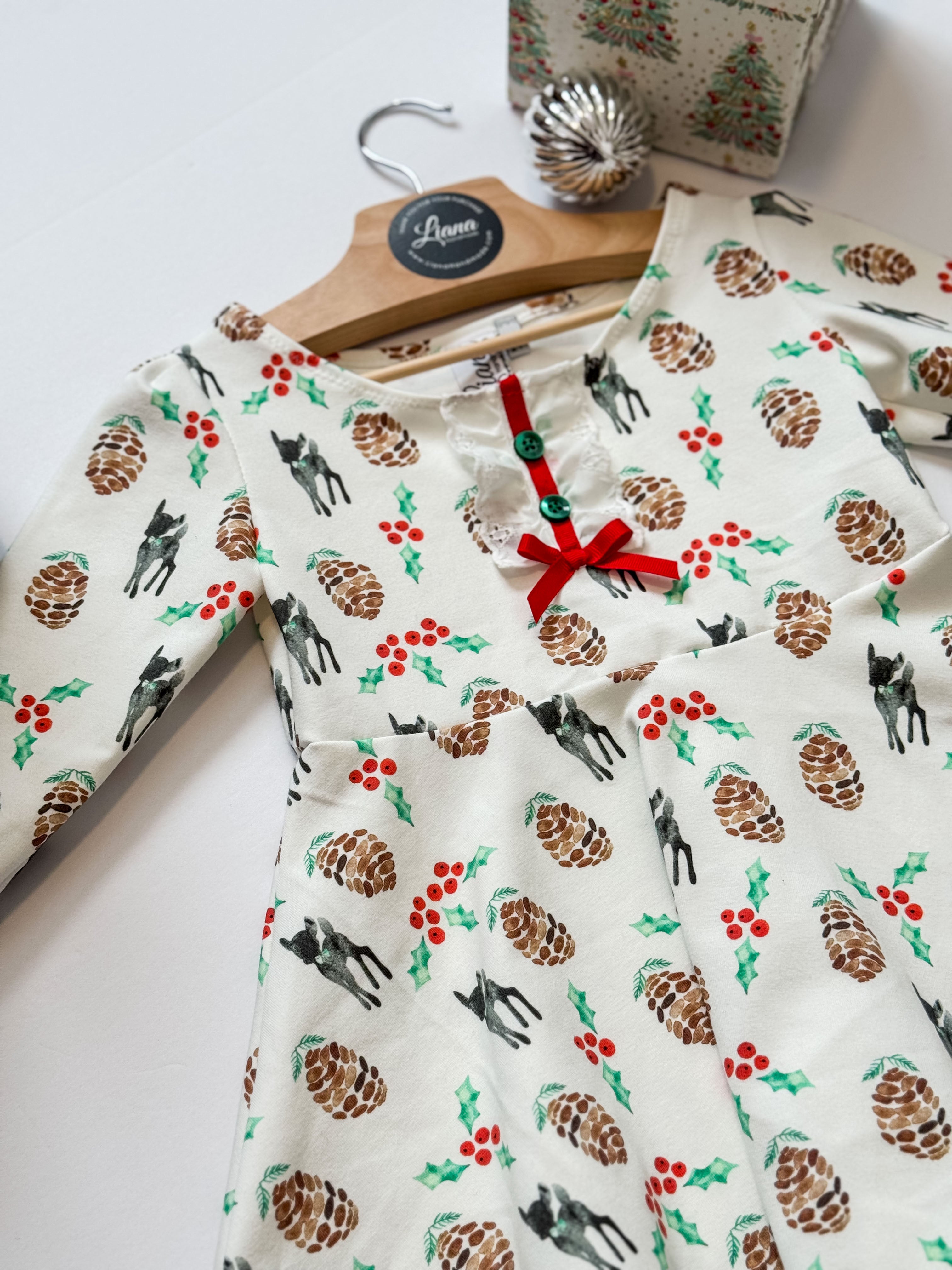 Seasonal Knit Toddler Dresses: Baby Deer, Twirl Dresses