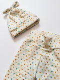 Baby Girl Legging Set:  Hearts or Floral Hat & Pants gift