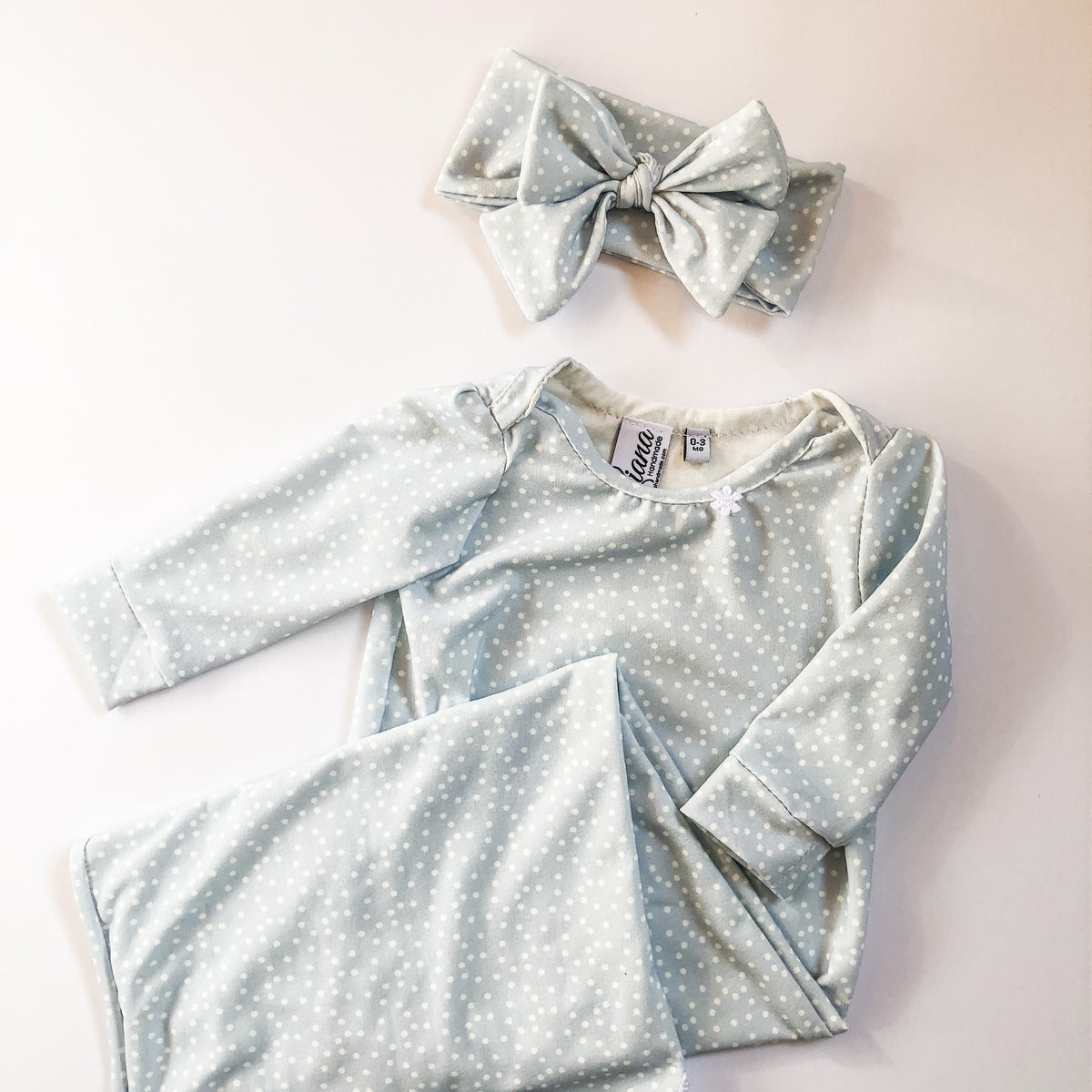 Spring Floral and Polka Dot Knot Gowns