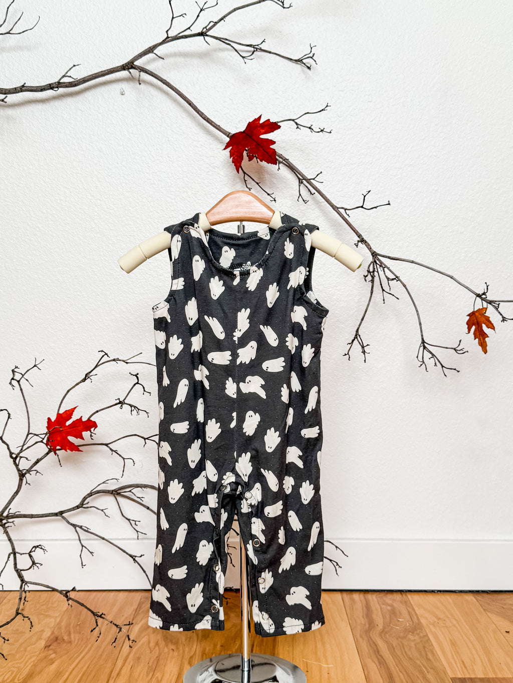 Ghost baby Romper, Pumpkin baby Romper, Fall romper
