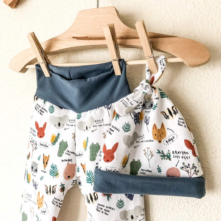Baby Boy Legging & Hat Set