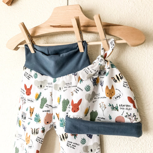 Baby Boy Legging & Hat Set
