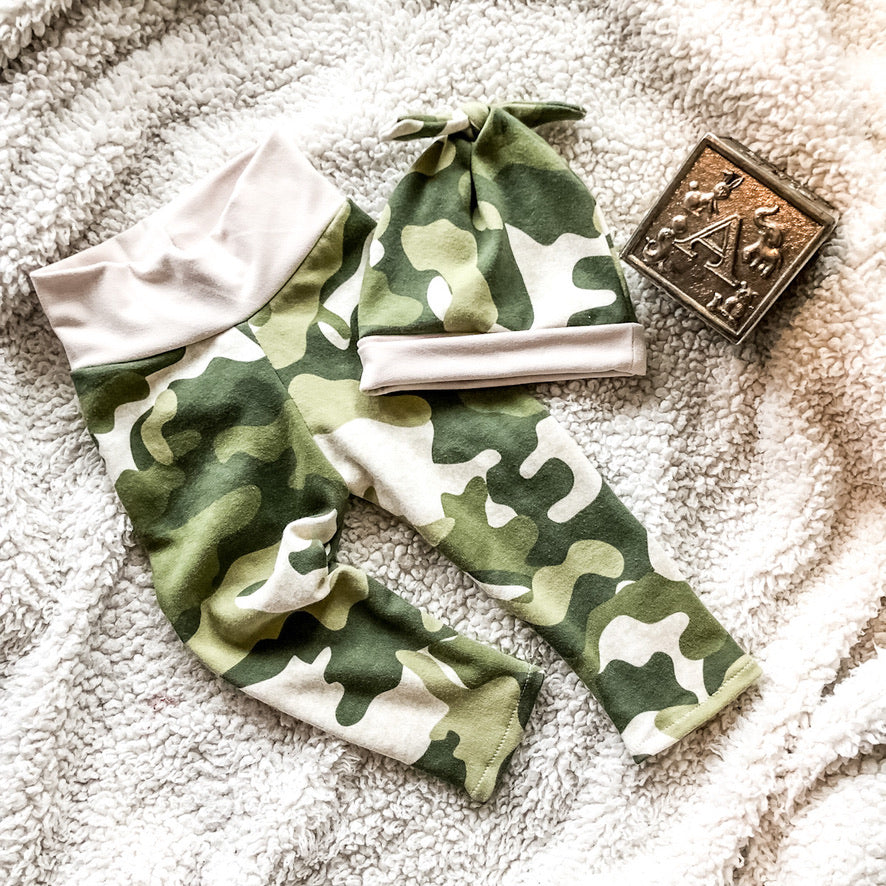 Baby Boy Legging & Hat Set