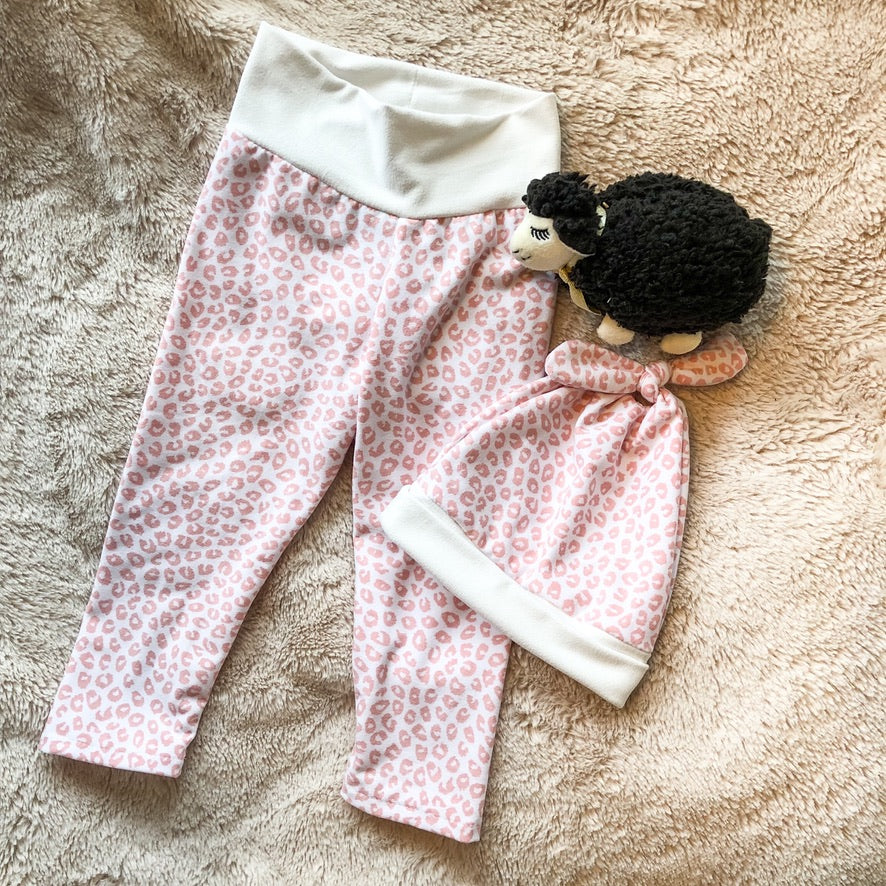 Baby Girl Pink Legging & Hat Sets