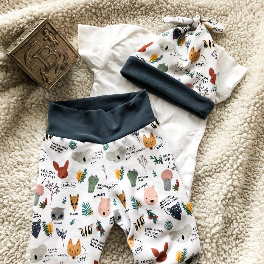 Baby Boy Legging & Hat Set