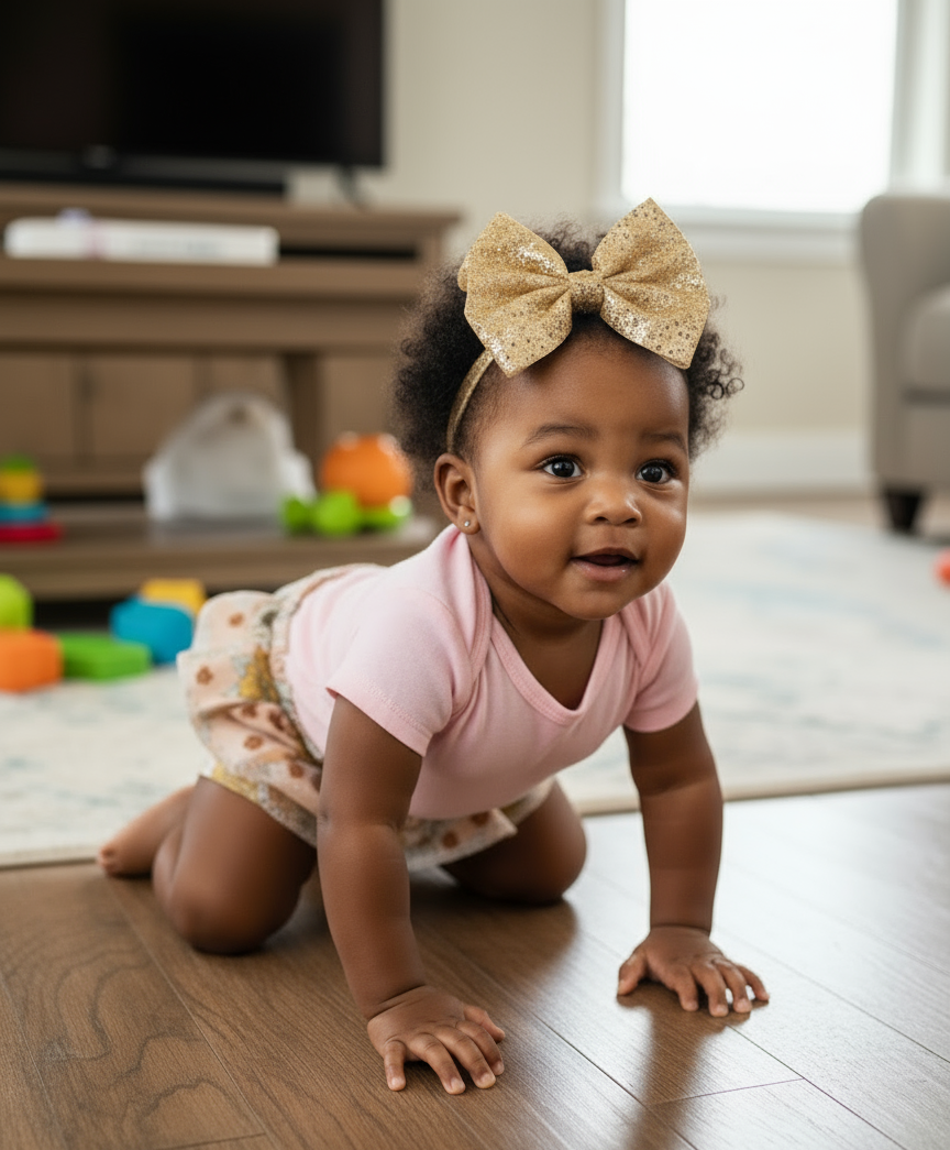 Ruffle Bummie: Boho Baby Bloomers, Sunflower