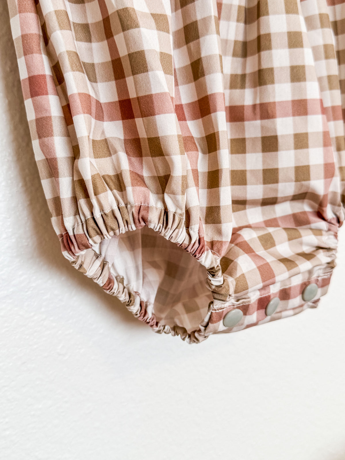 Fall Romper: Long Sleeve Plaid Romper, Ruffles, Toddler, Baby