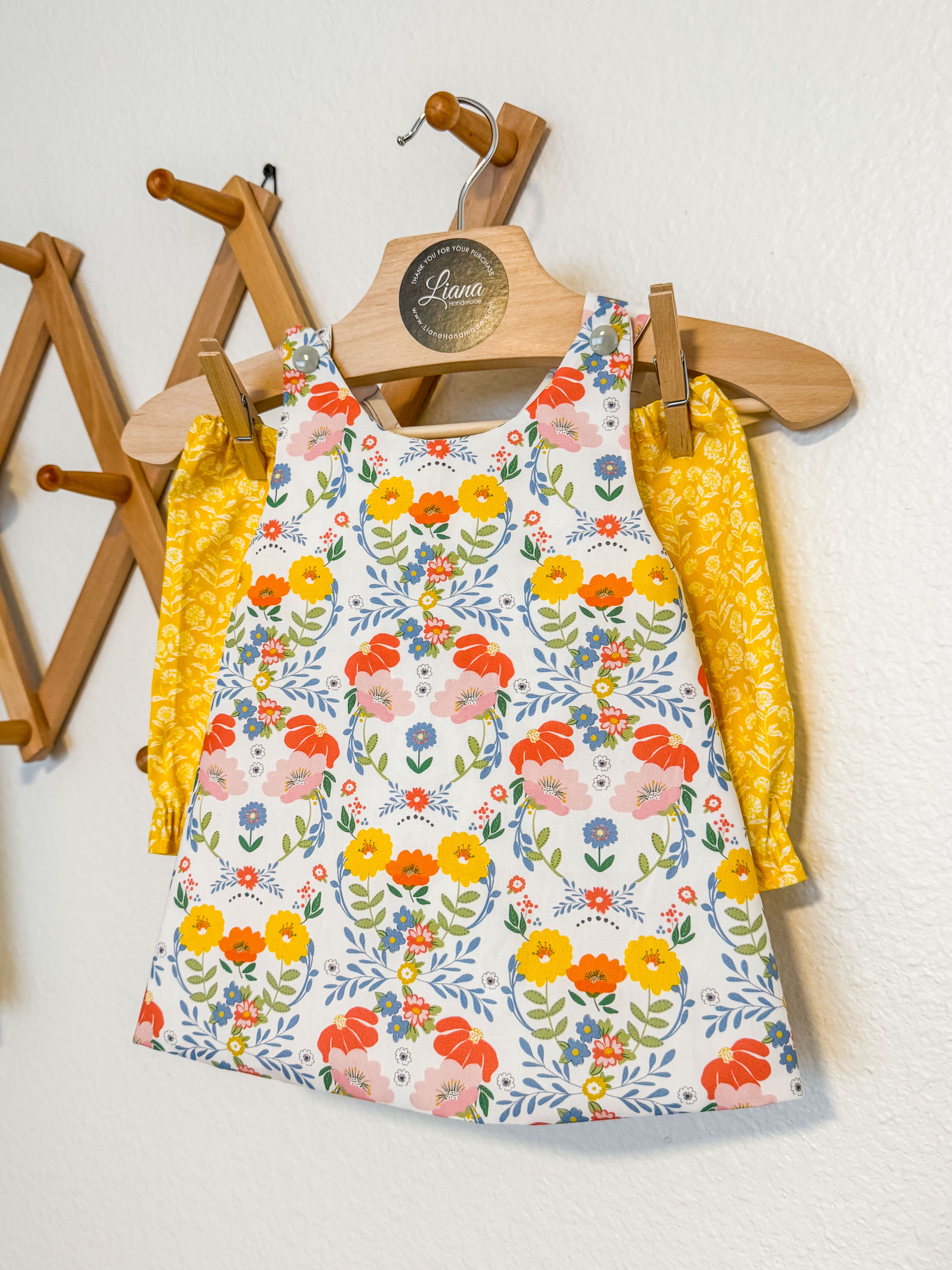 Yellow and Blue Baby Bloomer Sets: Summer Two Piece Outfit