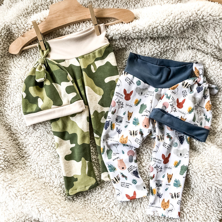 Baby Boy Legging & Hat Set