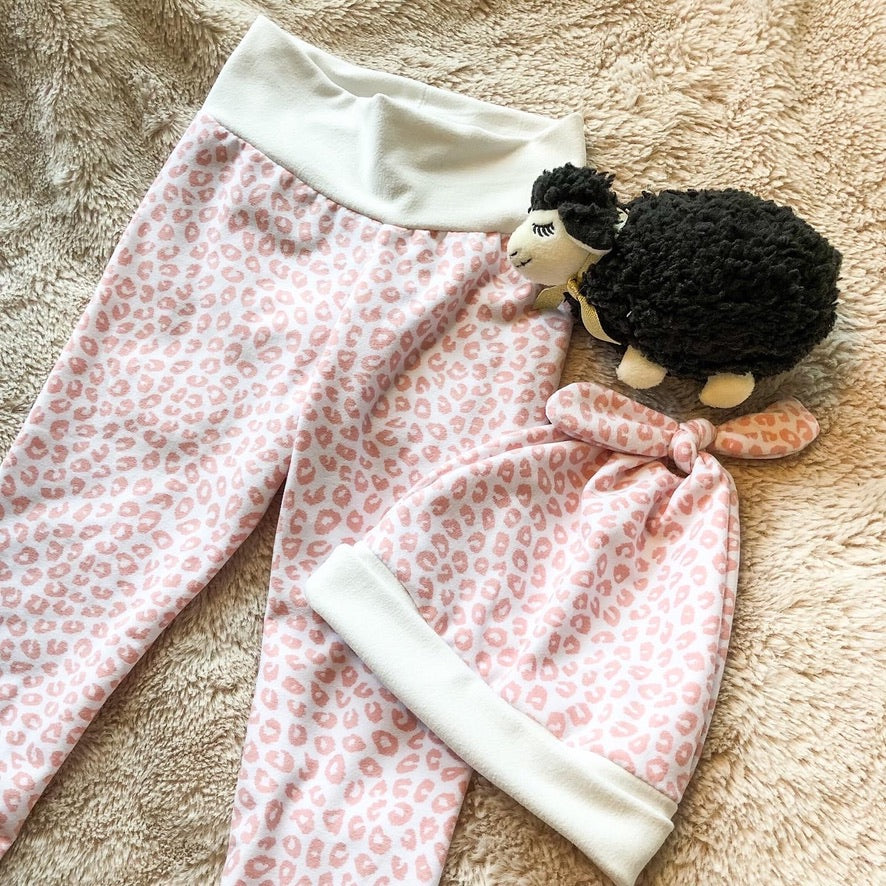 Baby Girl Pink Legging & Hat Sets