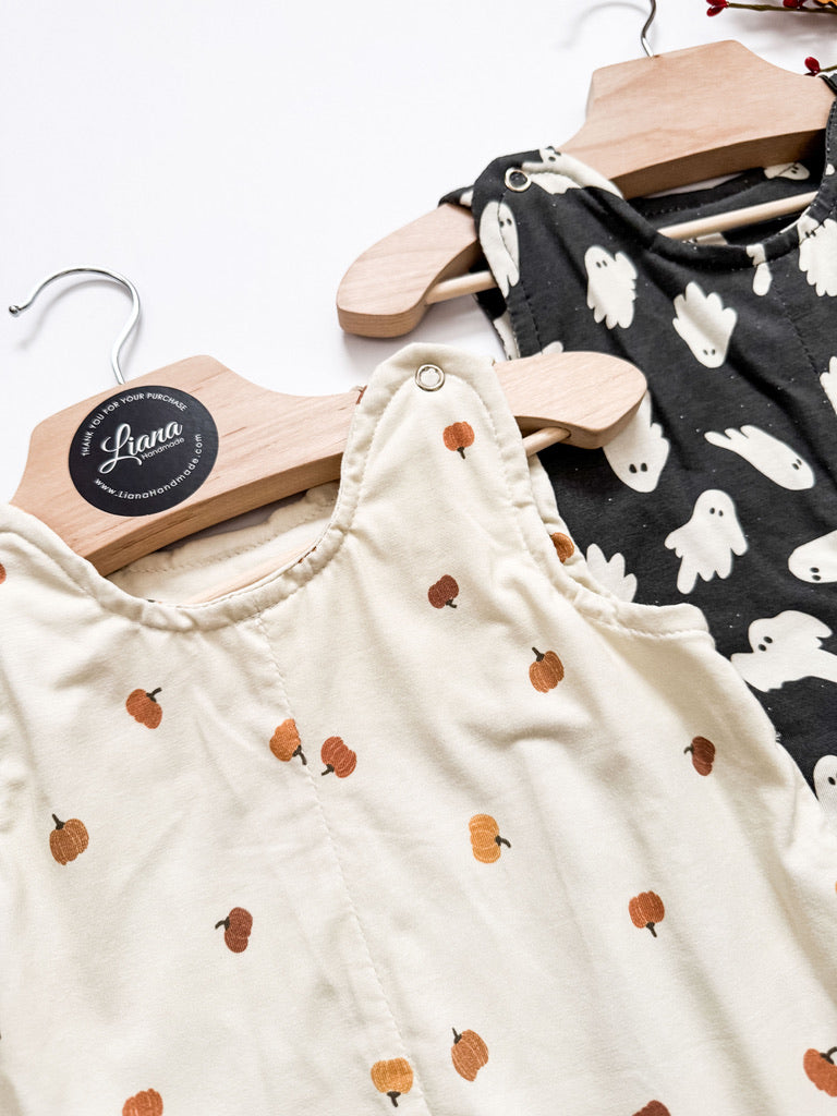 Ghost baby Romper, Pumpkin baby Romper, Fall romper