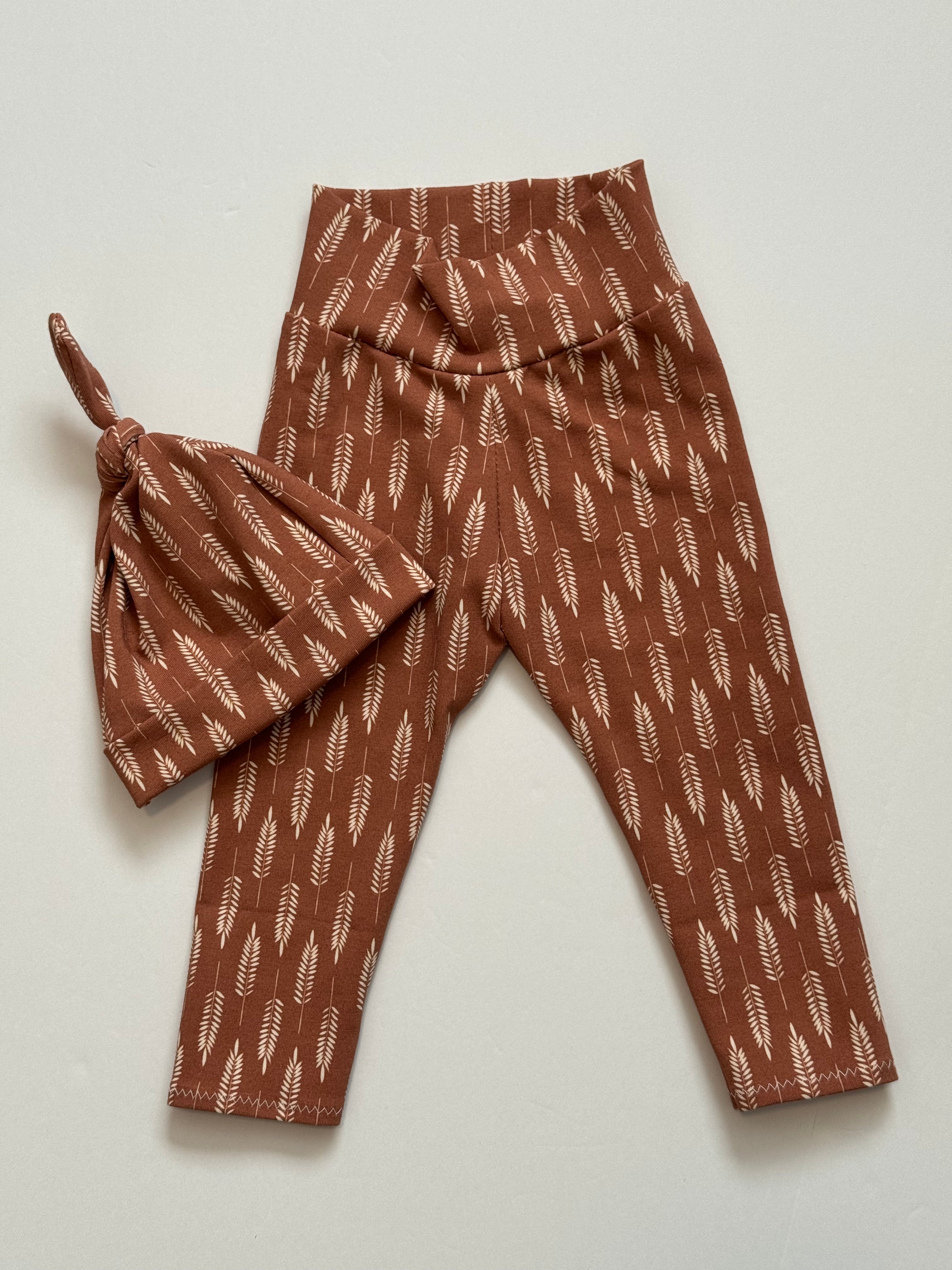 Fall Baby Legging & Hat Set