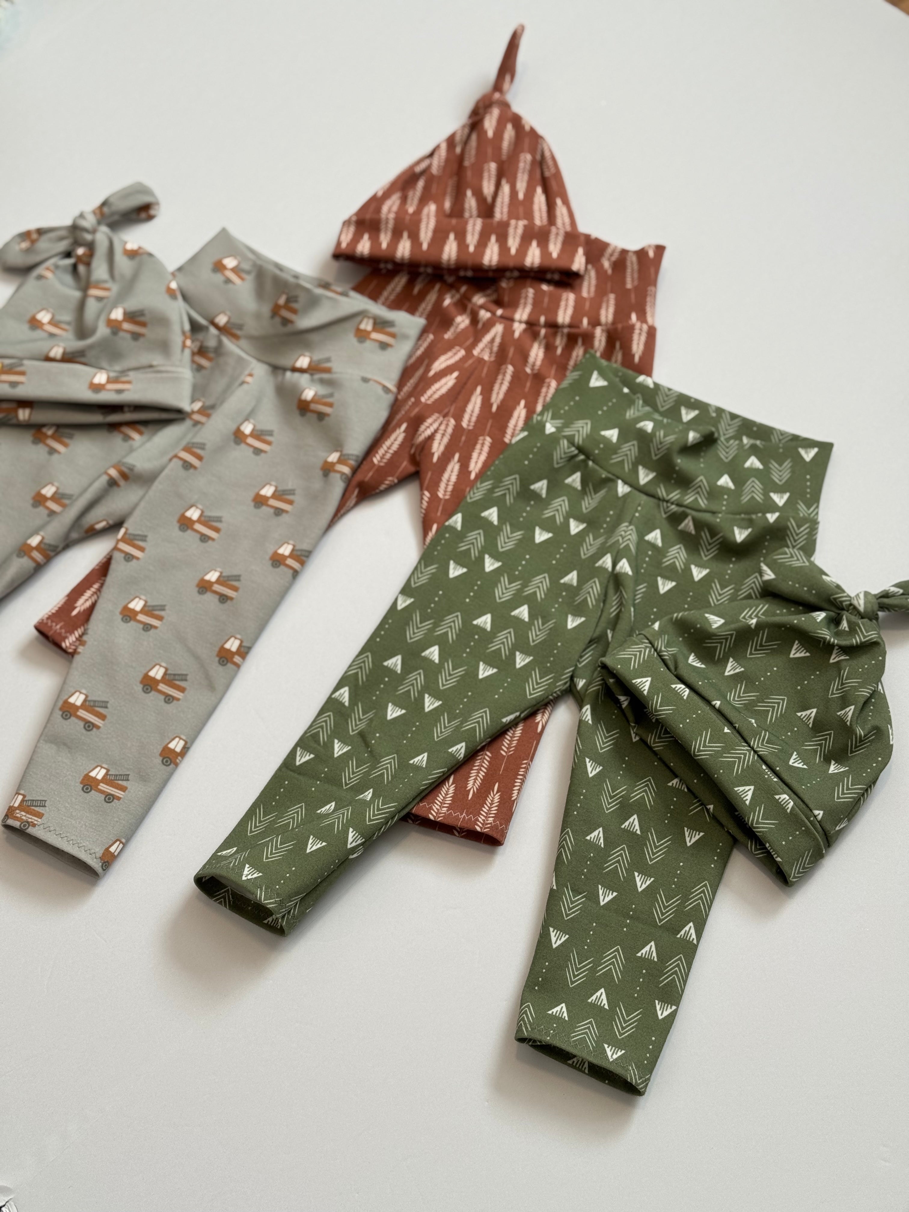 Fall Baby Legging & Hat Set