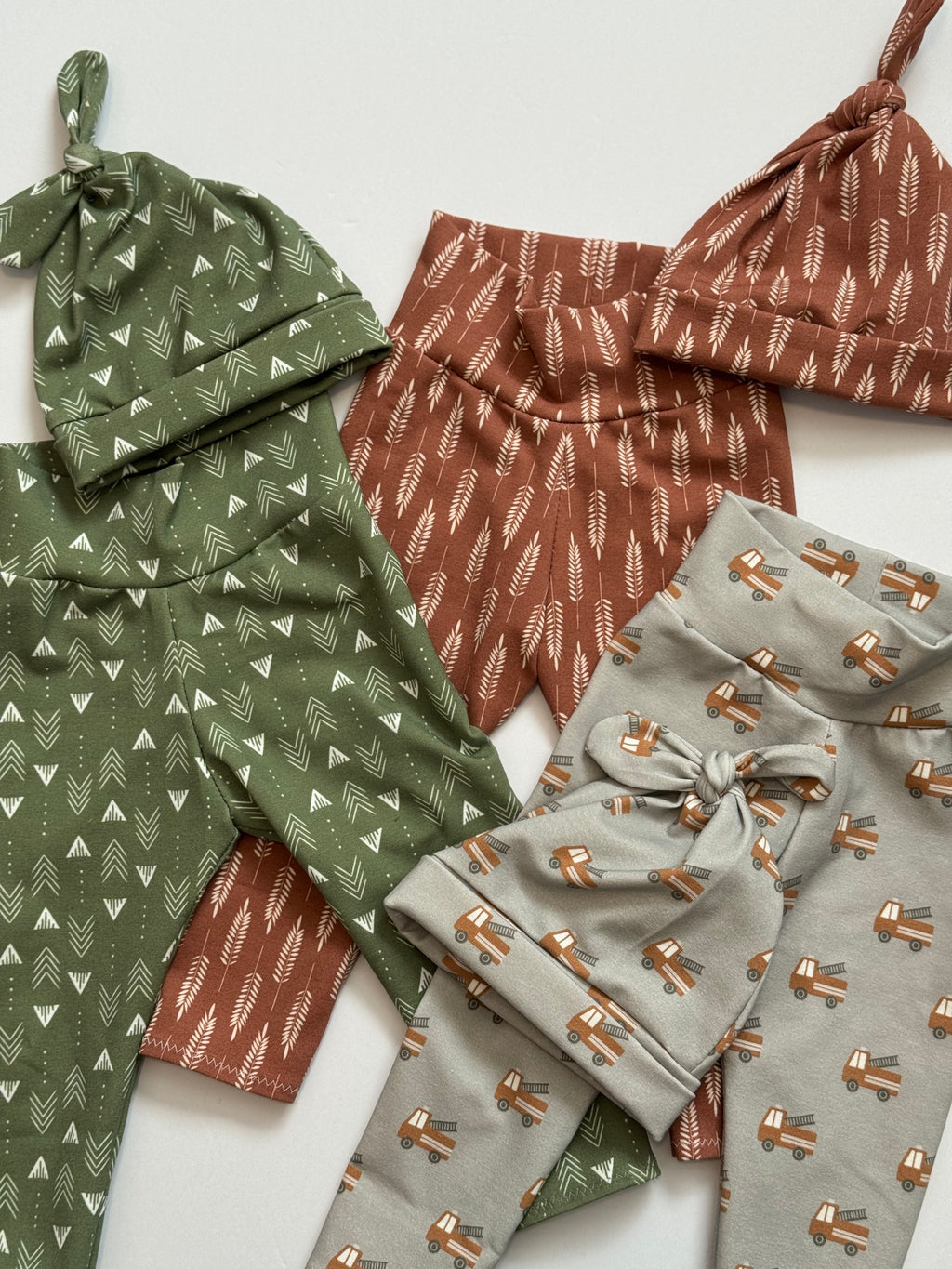 Fall Baby Legging & Hat Set